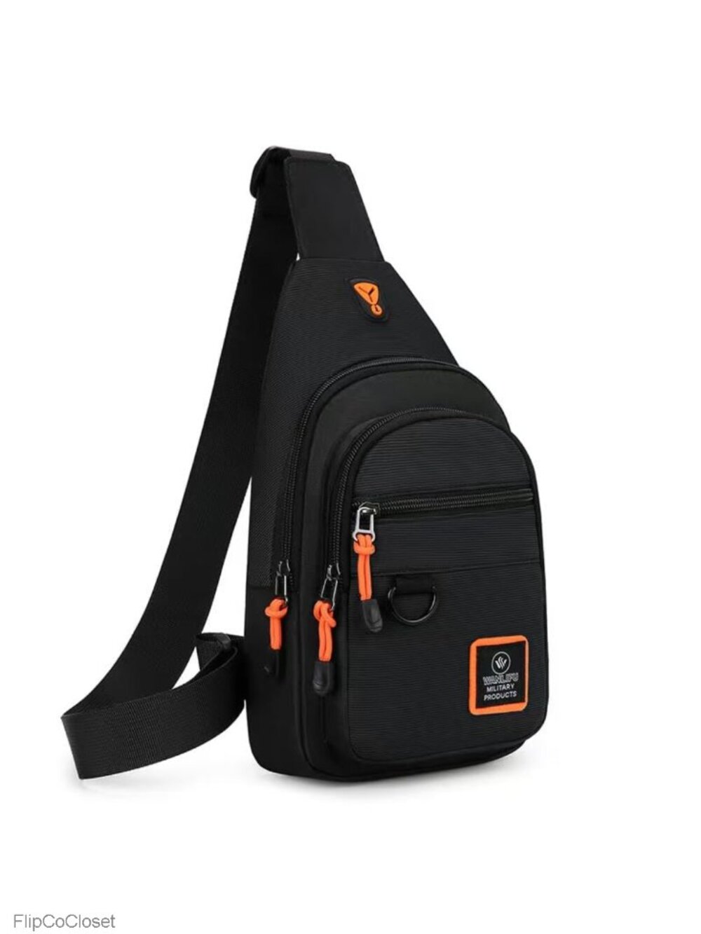 Sling Bag Small Crossbody Backpack Water Resistant Oxford Adjustable Strap